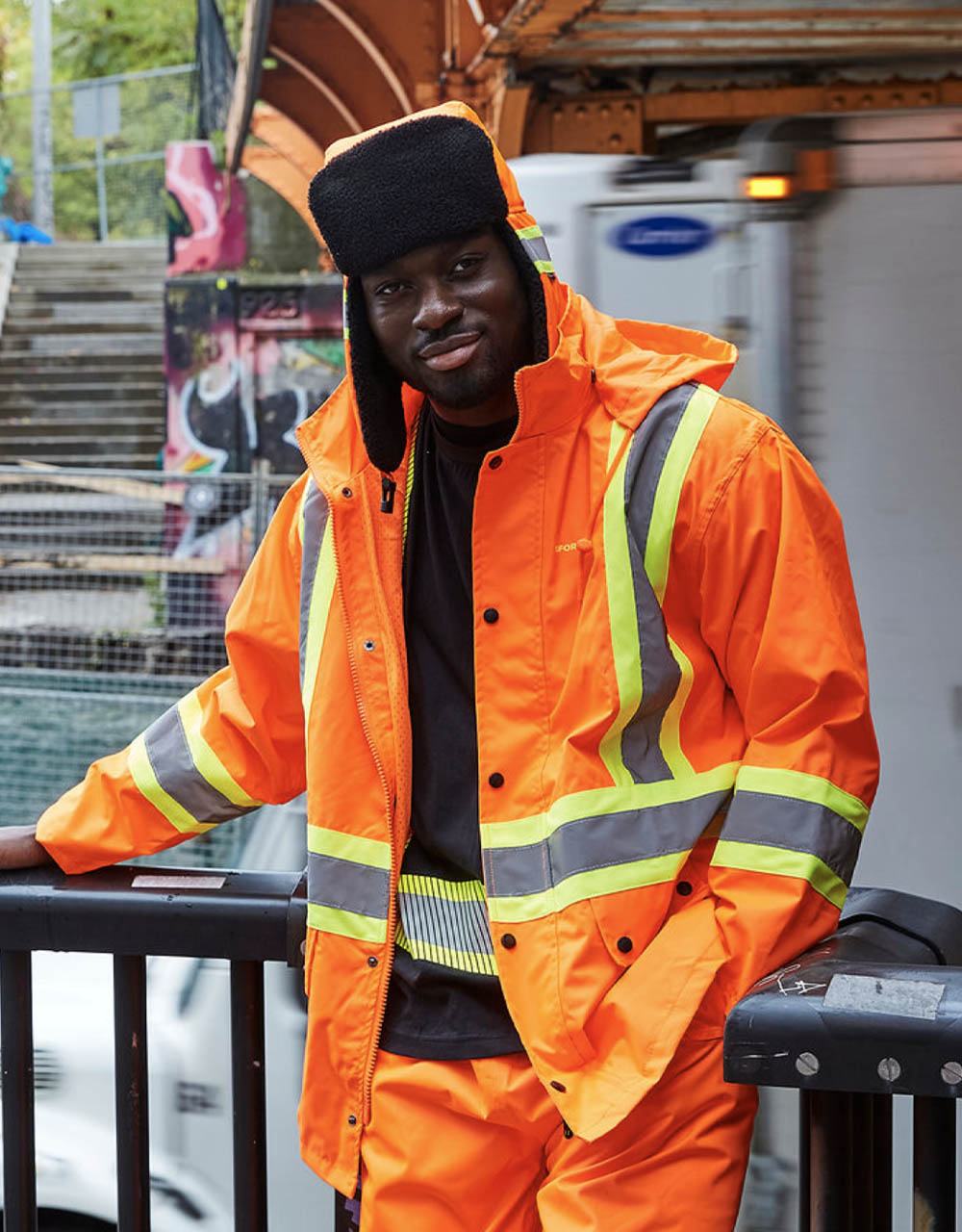 Forcefield Hi Vis 3 Piece Rain Suit, Lime / XL