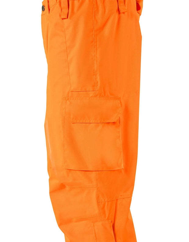 Orange "Torngat" Premium Ripstop 2-In-1 Hi-Vis Safety Suspender Pants