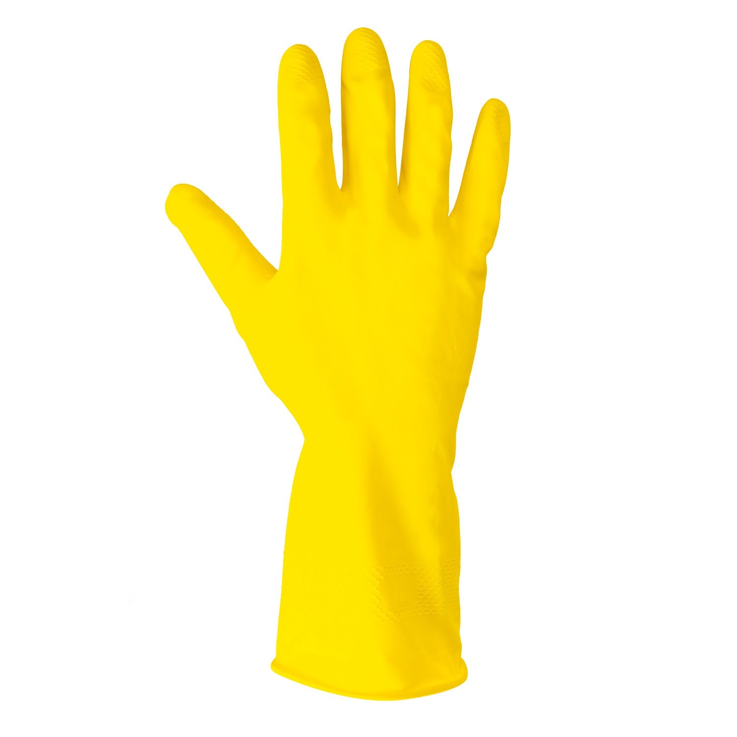Forcefield Flocklined Latex Dishwashing Style Rubber Gloves