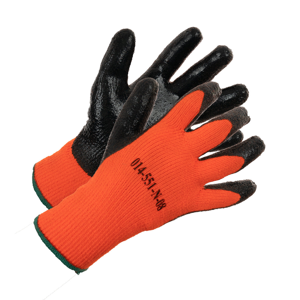 Forcefield Heavy Knit Hi Vis Nitrile Palm Coated Work Glove - Small