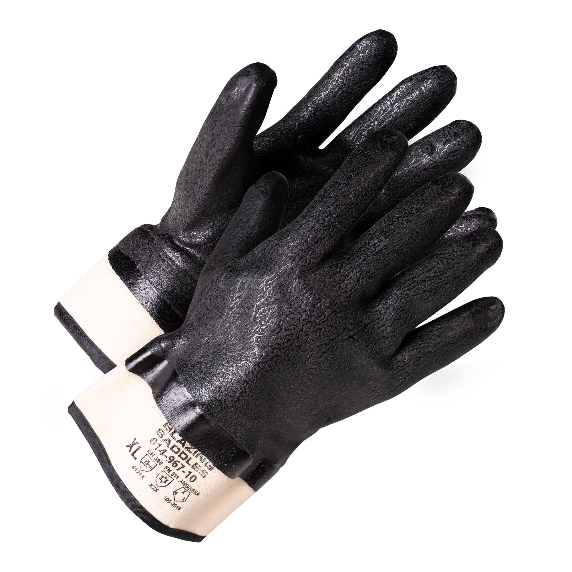 Forcefield “Blazing Saddles” Double-Dipped Nitrile/PVC Coated Gloves 