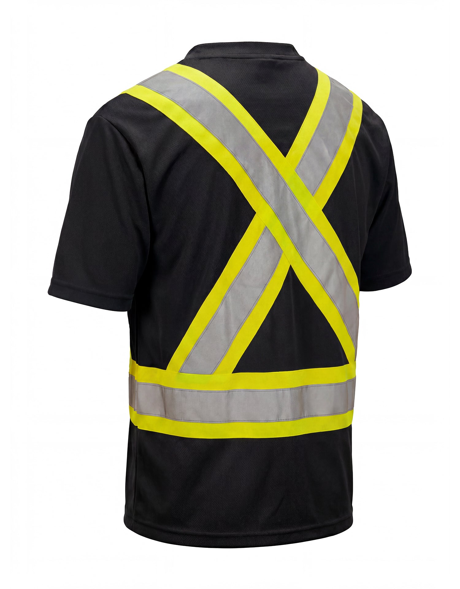 Forcefield Hi Vis V-Neck Short Sleeve Safety Tee Shirt – Hi Vis