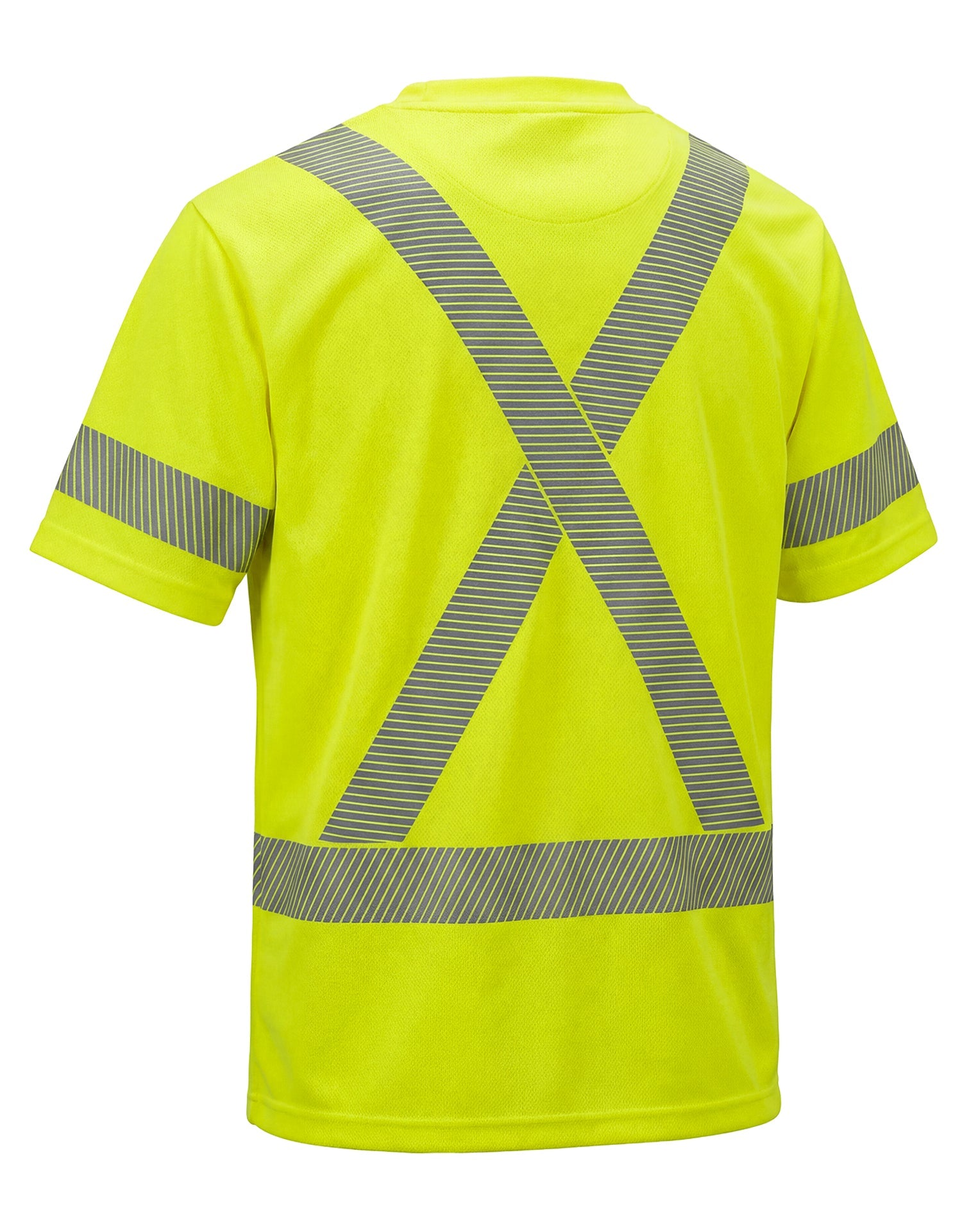 Forcefield Hi Vis Coolknit™ Lime Crewneck Short Sleeve Segmented Cooling T-Shirt