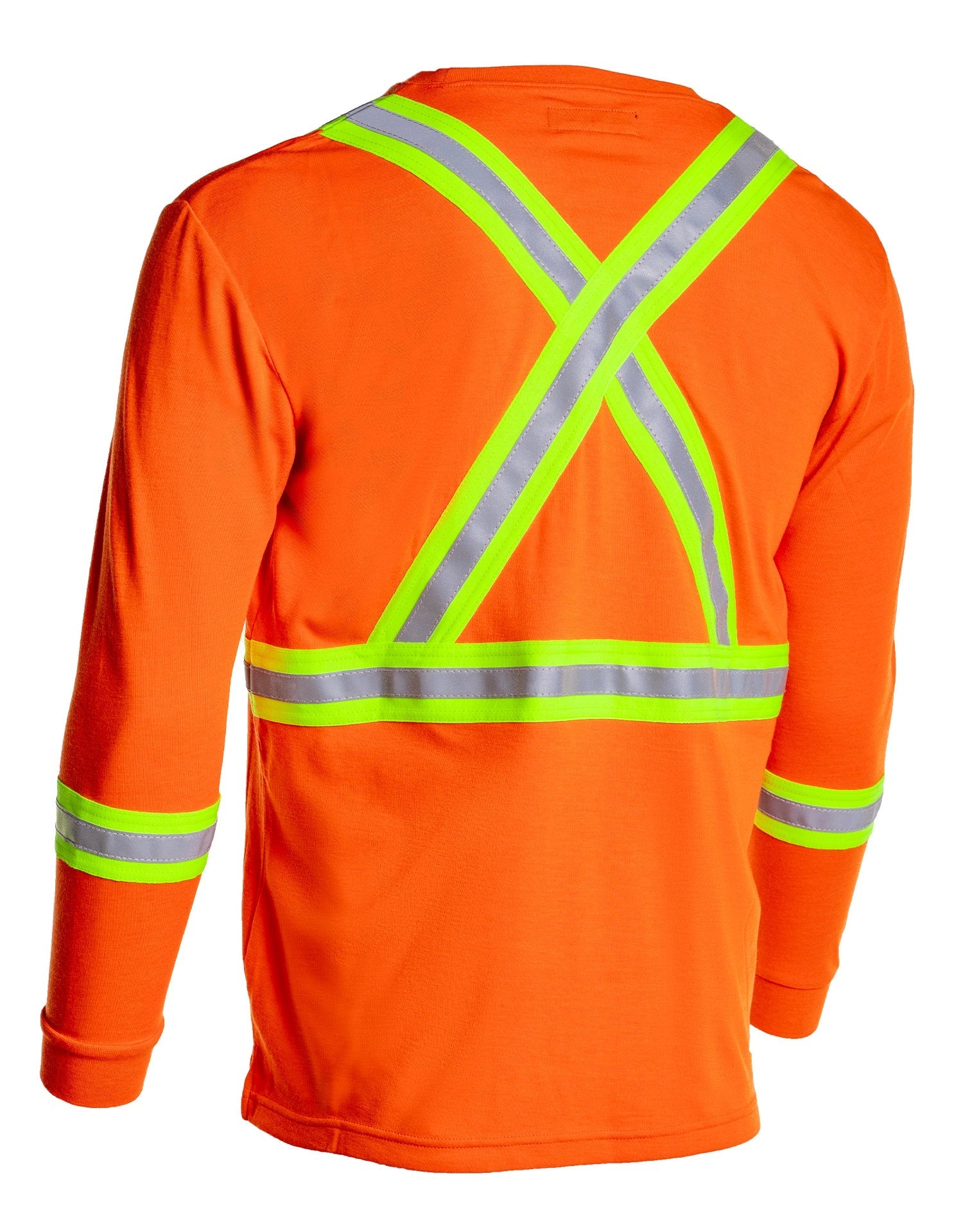 Forcefield Inherent Flame-Resistant 6.4oz Long Sleeve Safety T-shirt