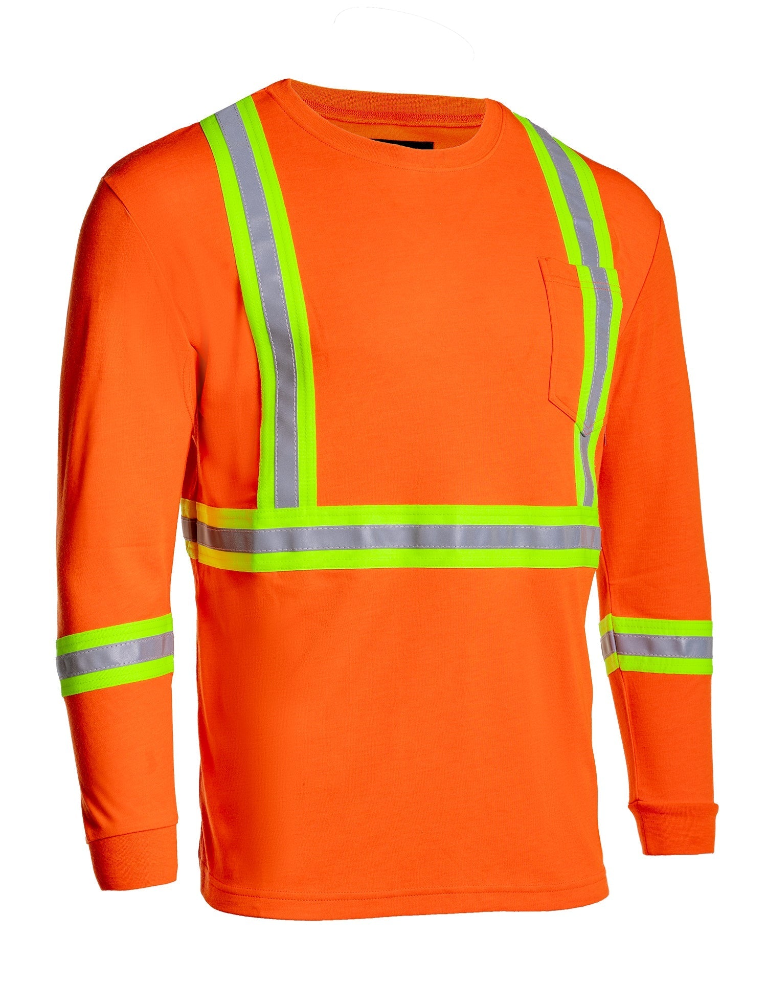Forcefield Inherent Flame-Resistant 6.4oz Long Sleeve Safety T-shirt
