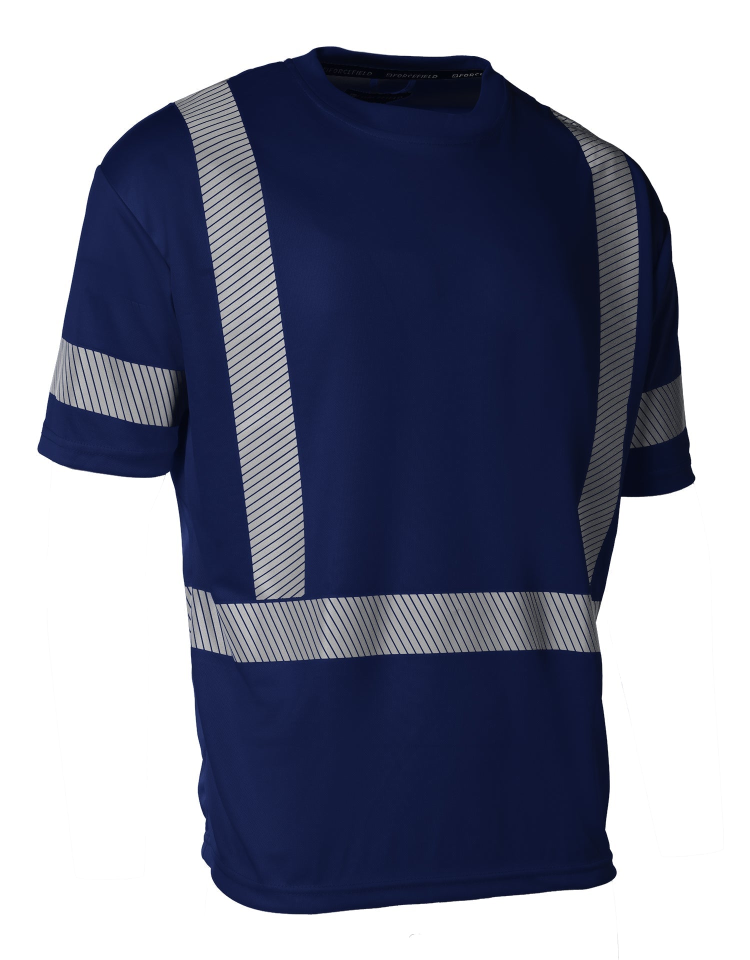 Hi Vis Navy Crew Neck Short Sleeve Ultrasoft Technical Tee