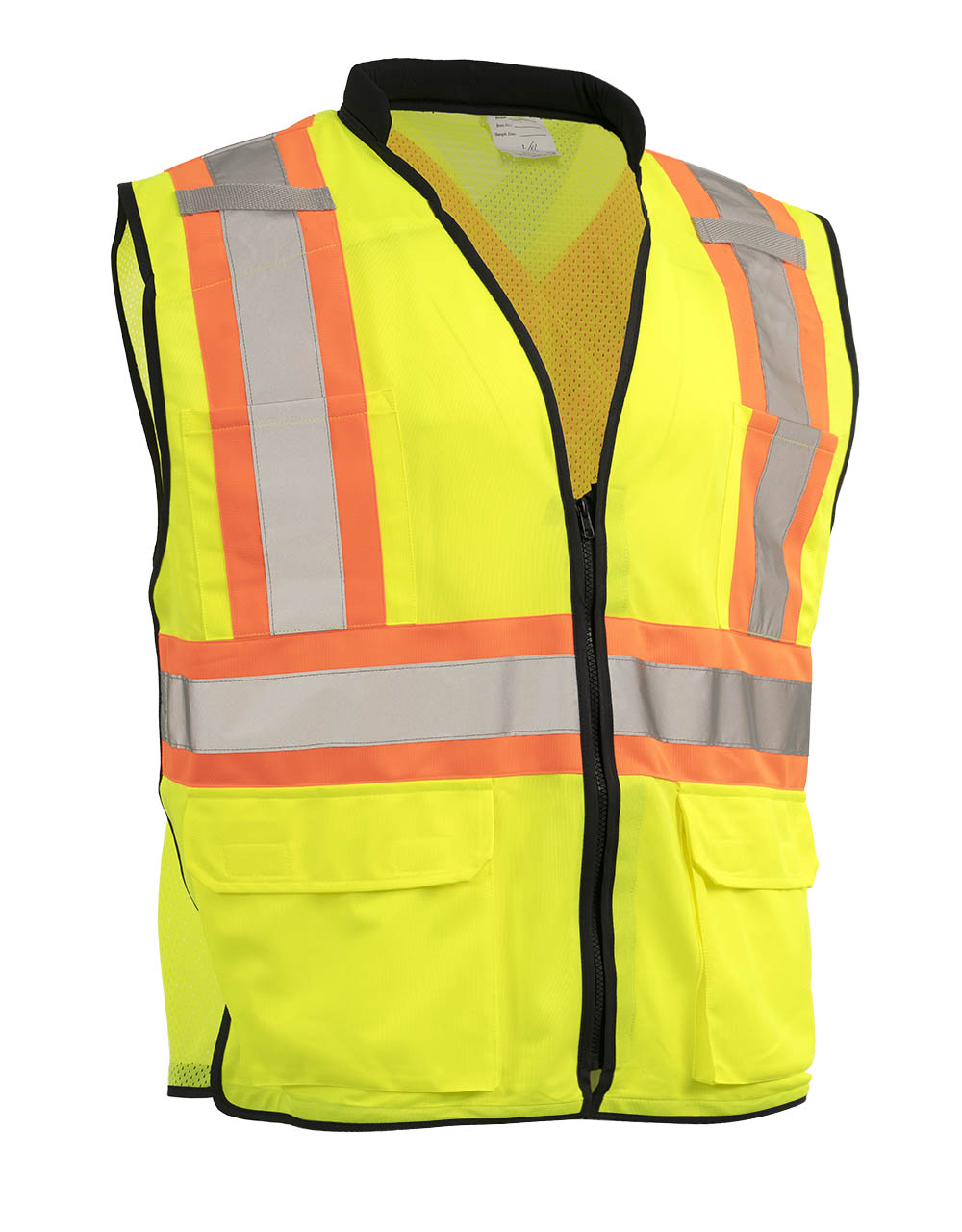 Zip-Up Hi Vis Traffic Safety Vest