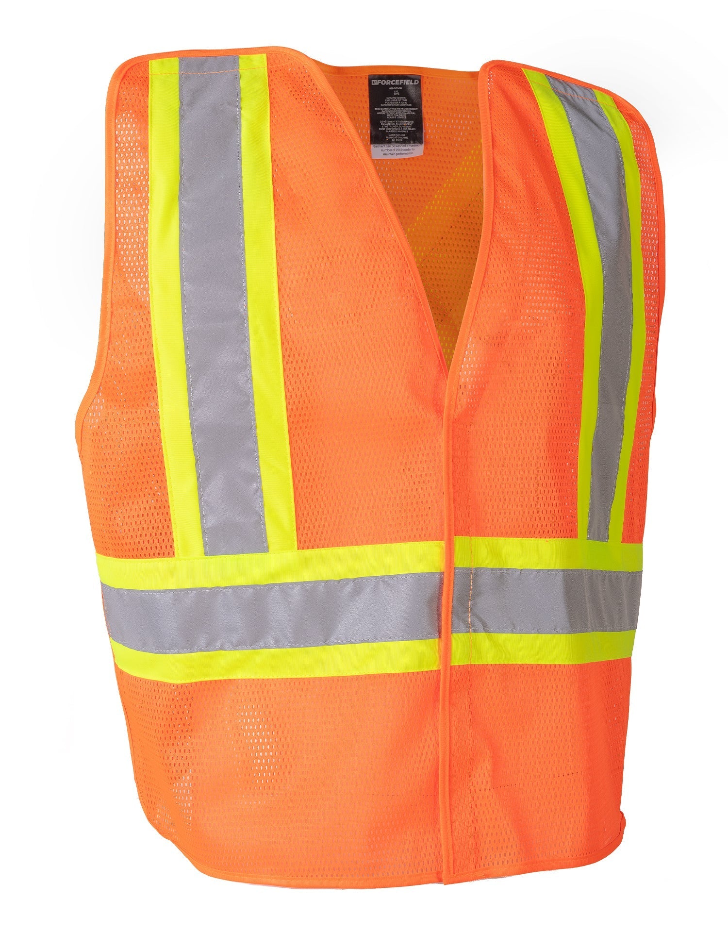Lightweight Polyester Mesh Safety Vest with 5-Point Tear-Away