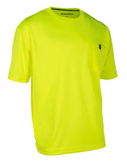 Hi-Vis Antimicrobial Short Sleeve Crew Neck Shirt with UV Protection