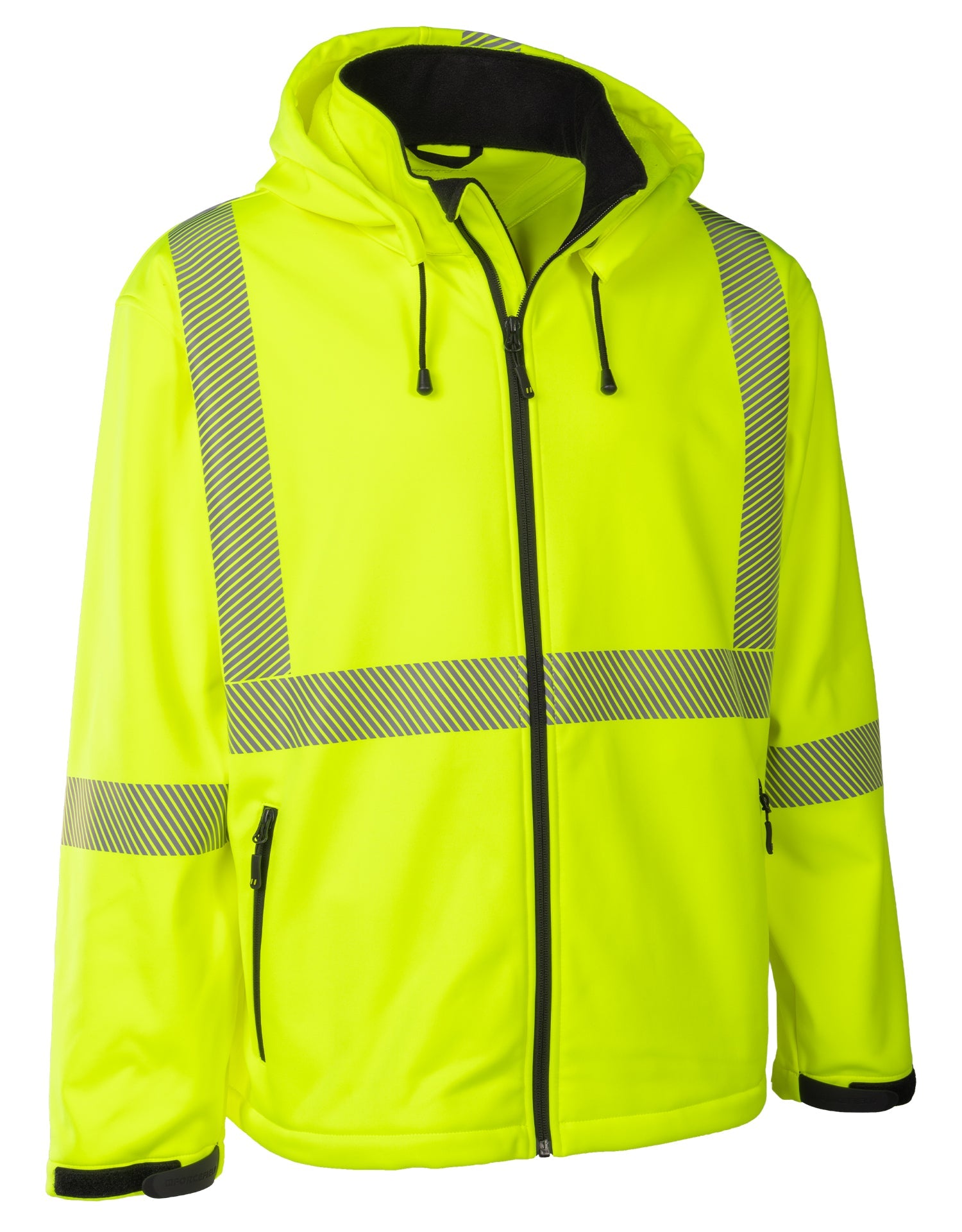 Forcefield Hi Vis Safety Softshell Jacket with Segmented Tape