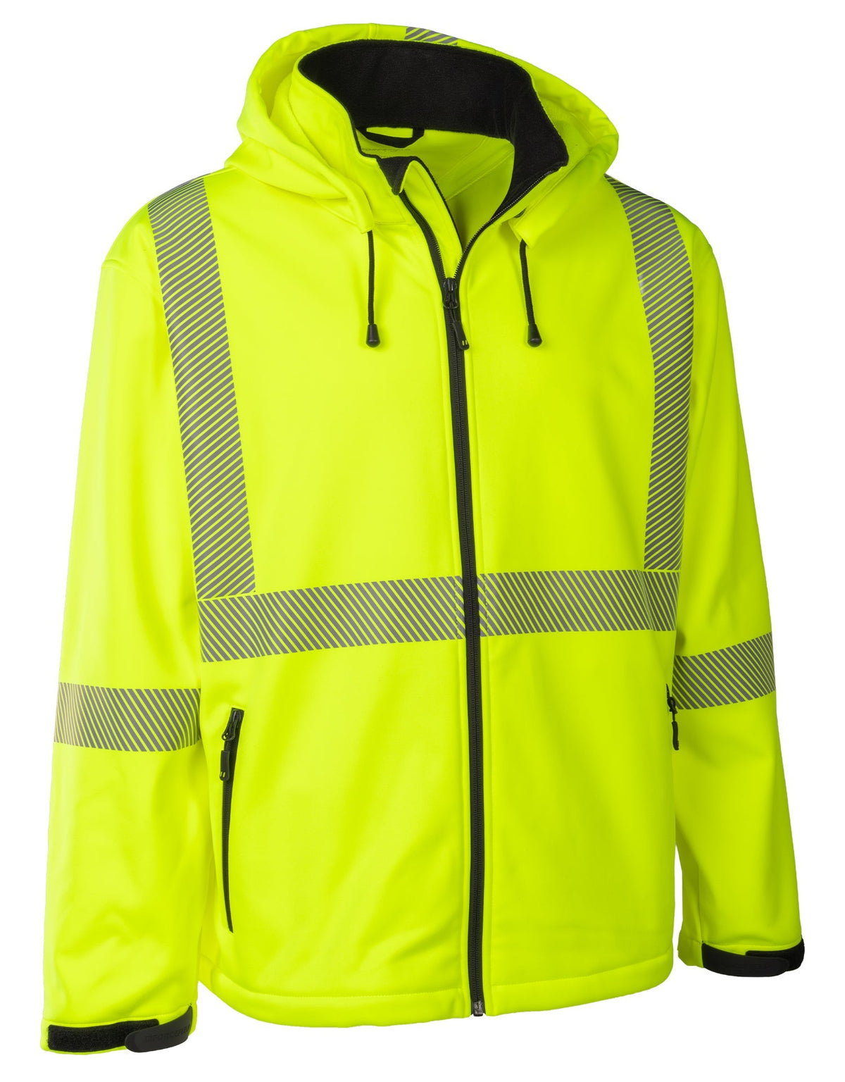 Forcefield Hi Vis Safety Softshell Jacket with Segmented Tape