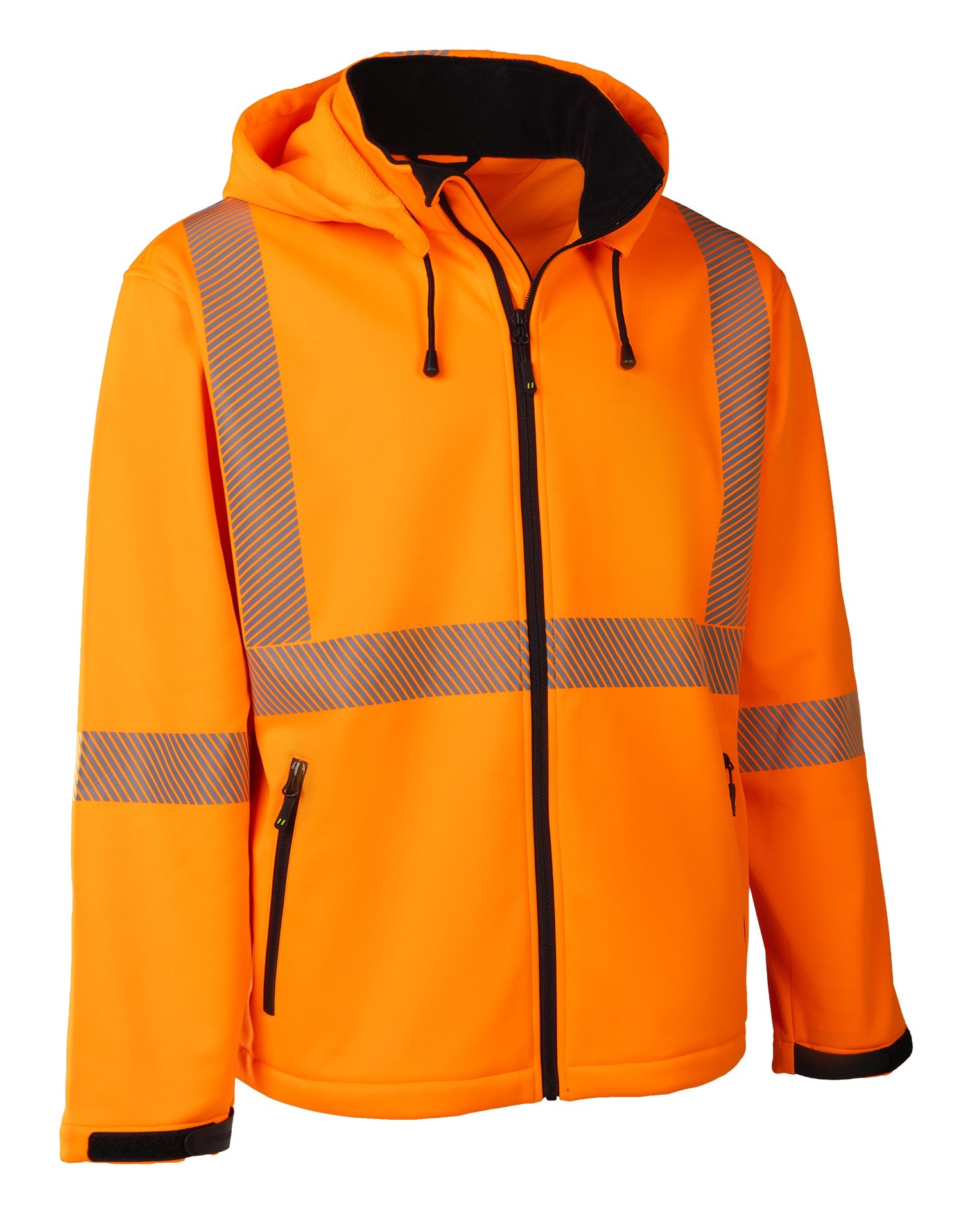 Forcefield Hi Vis Safety Softshell Jacket with Segmented Tape – Hi