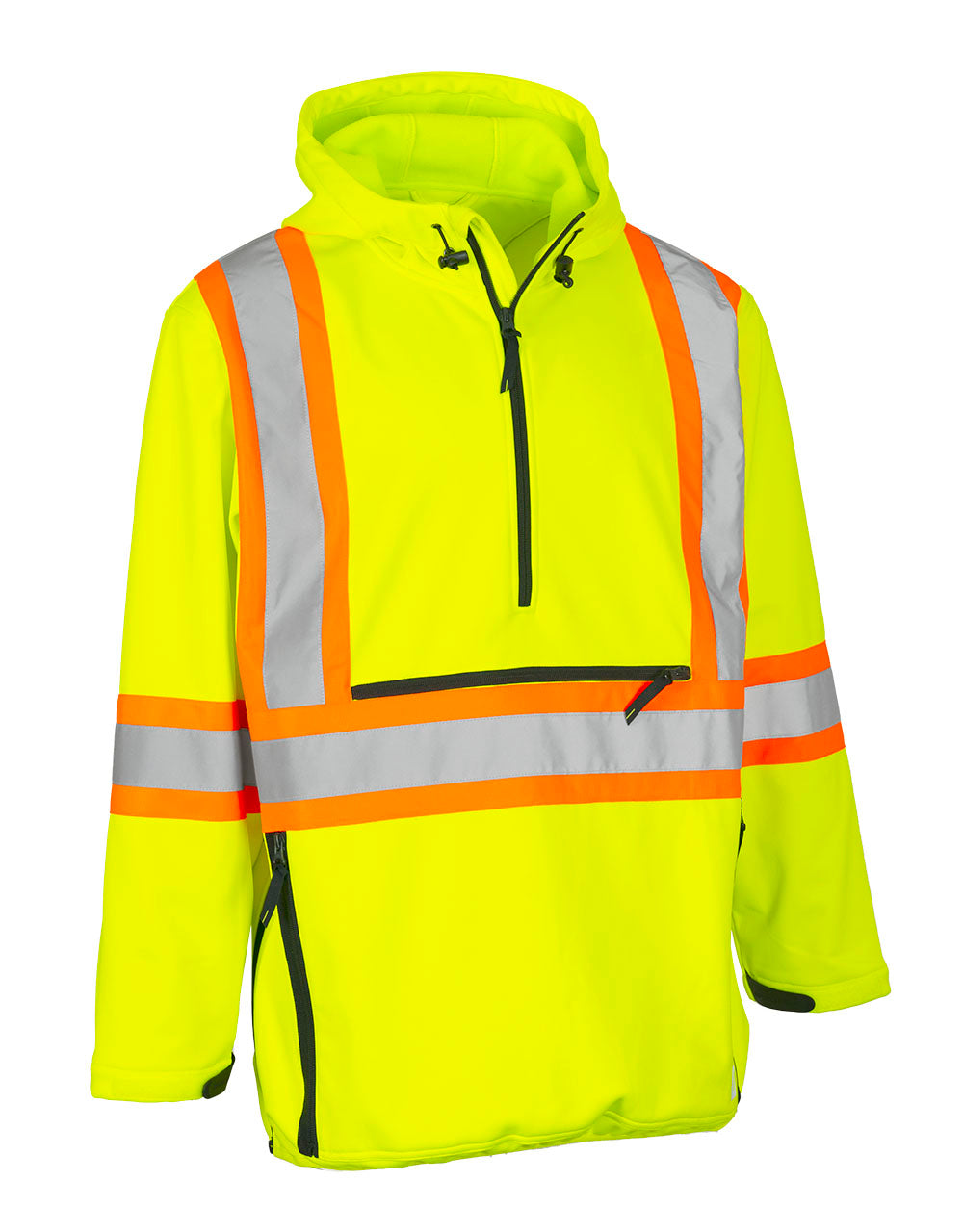Forcefield Hi Vis Safety Anorak Pullover Softshell