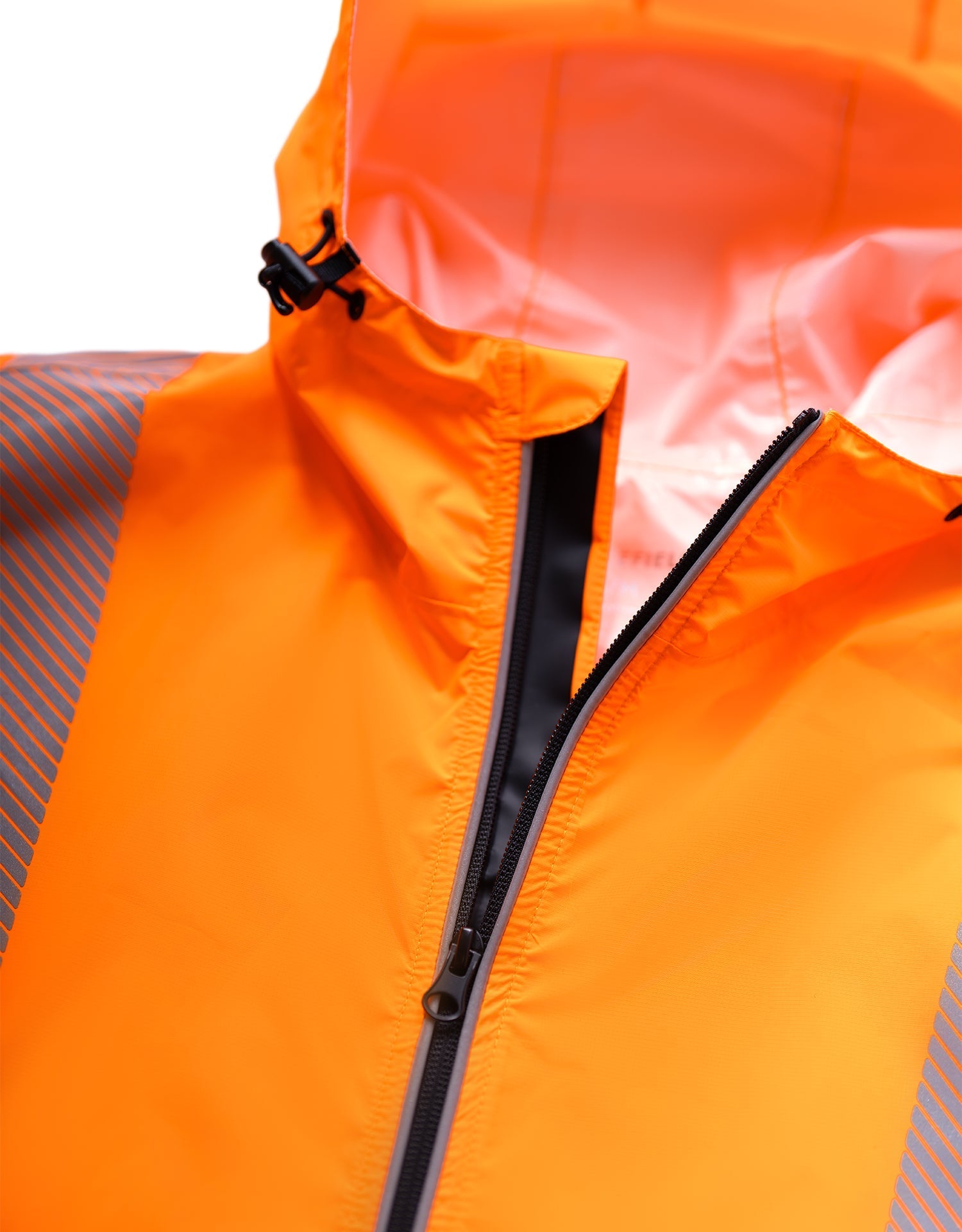 Forcefield "The Rainbreaker" Hi Vis Lightweight Packable Hooded Rain Jacket Shell