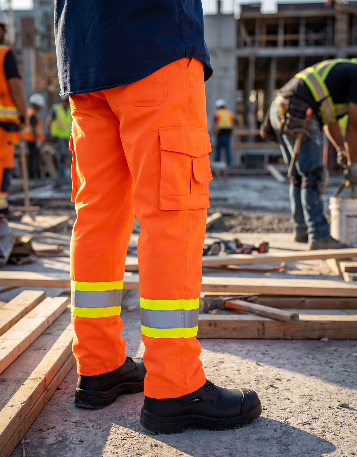 Forcefield Hi Vis Ripstop Cargo Safety Work Pant