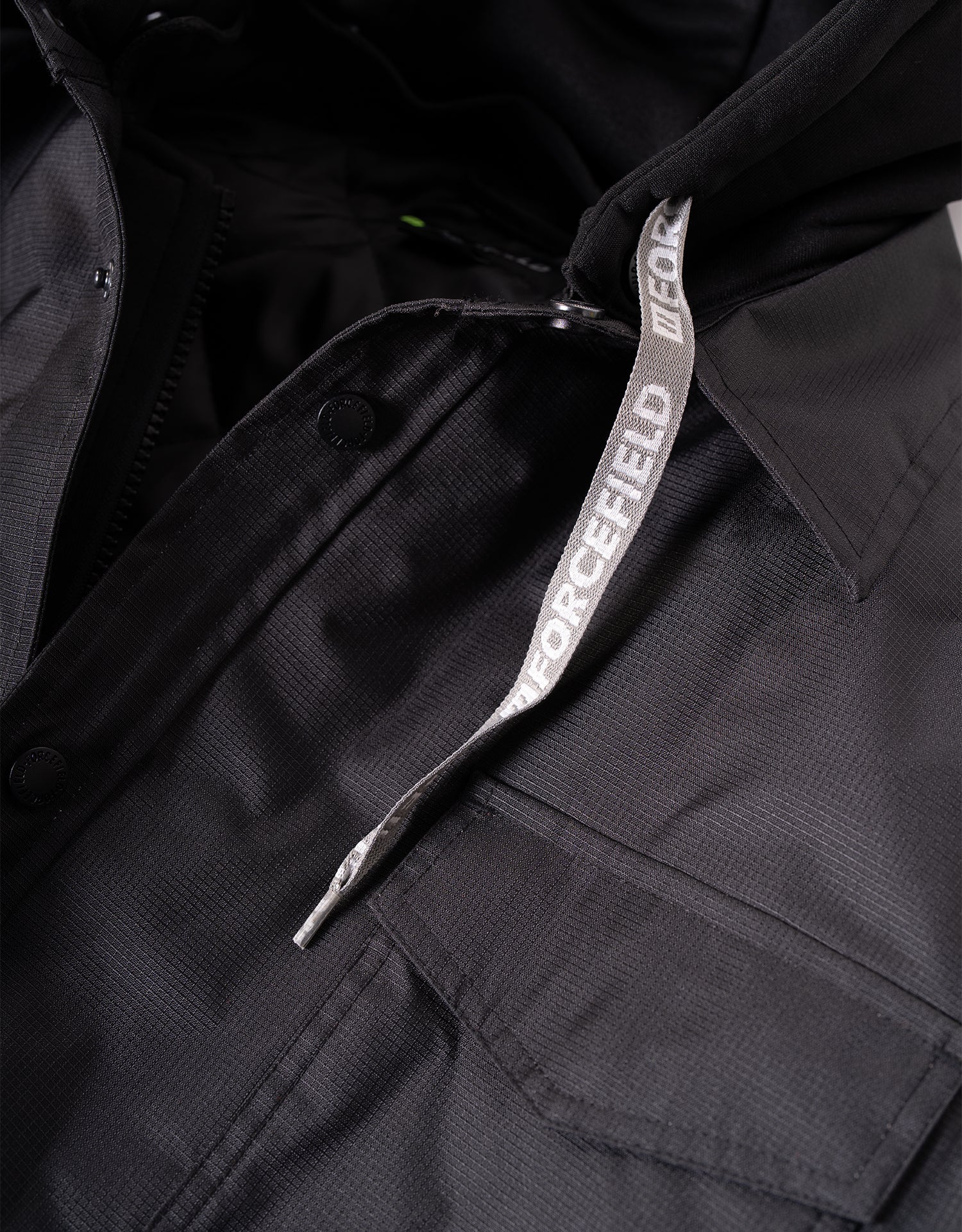 Forcefield Hoodie Shacket With Detachable Hood