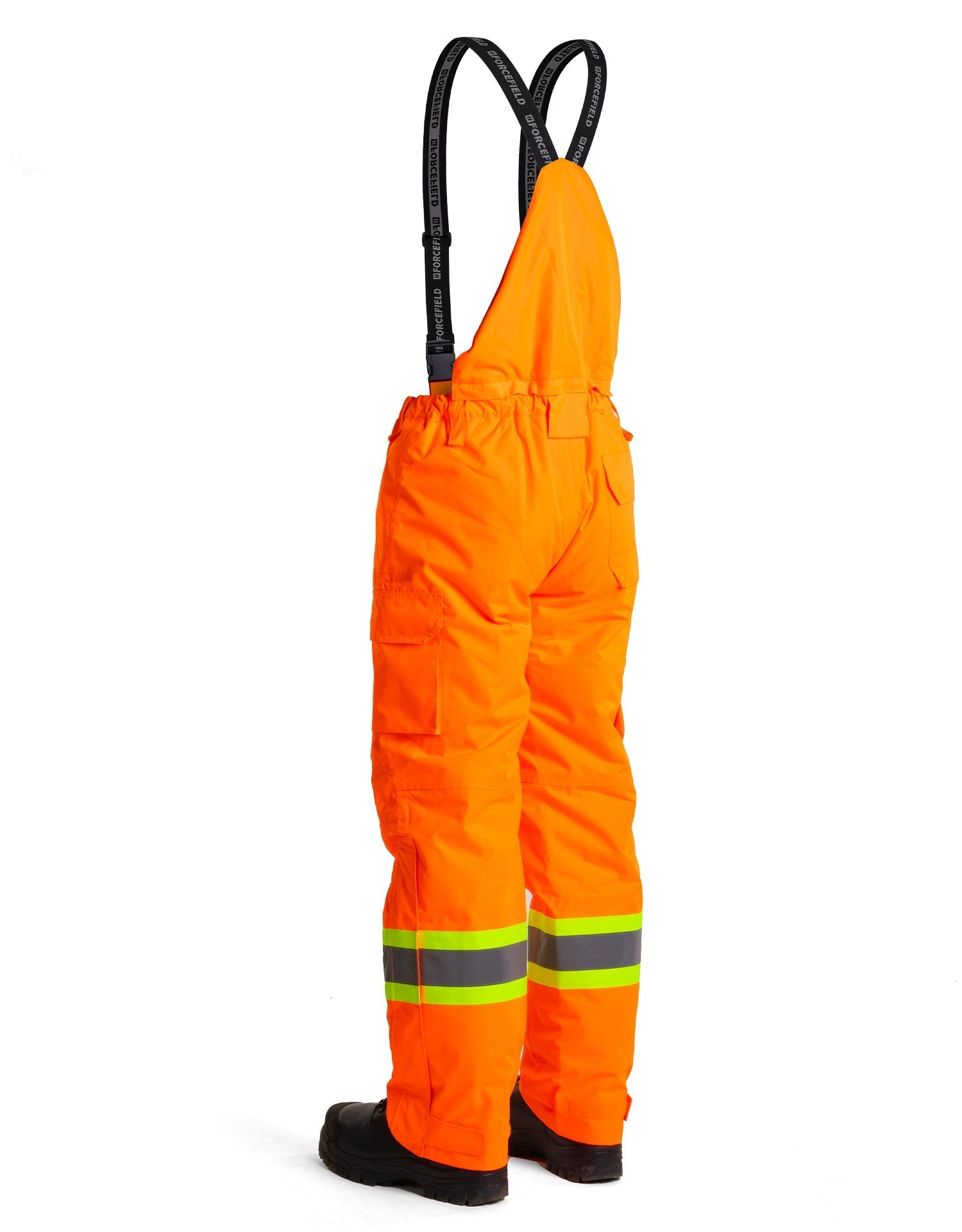Forcefield Hi-Vis Orange Flame-Resistant (FR) Ripstop Light Weight Bib Pants