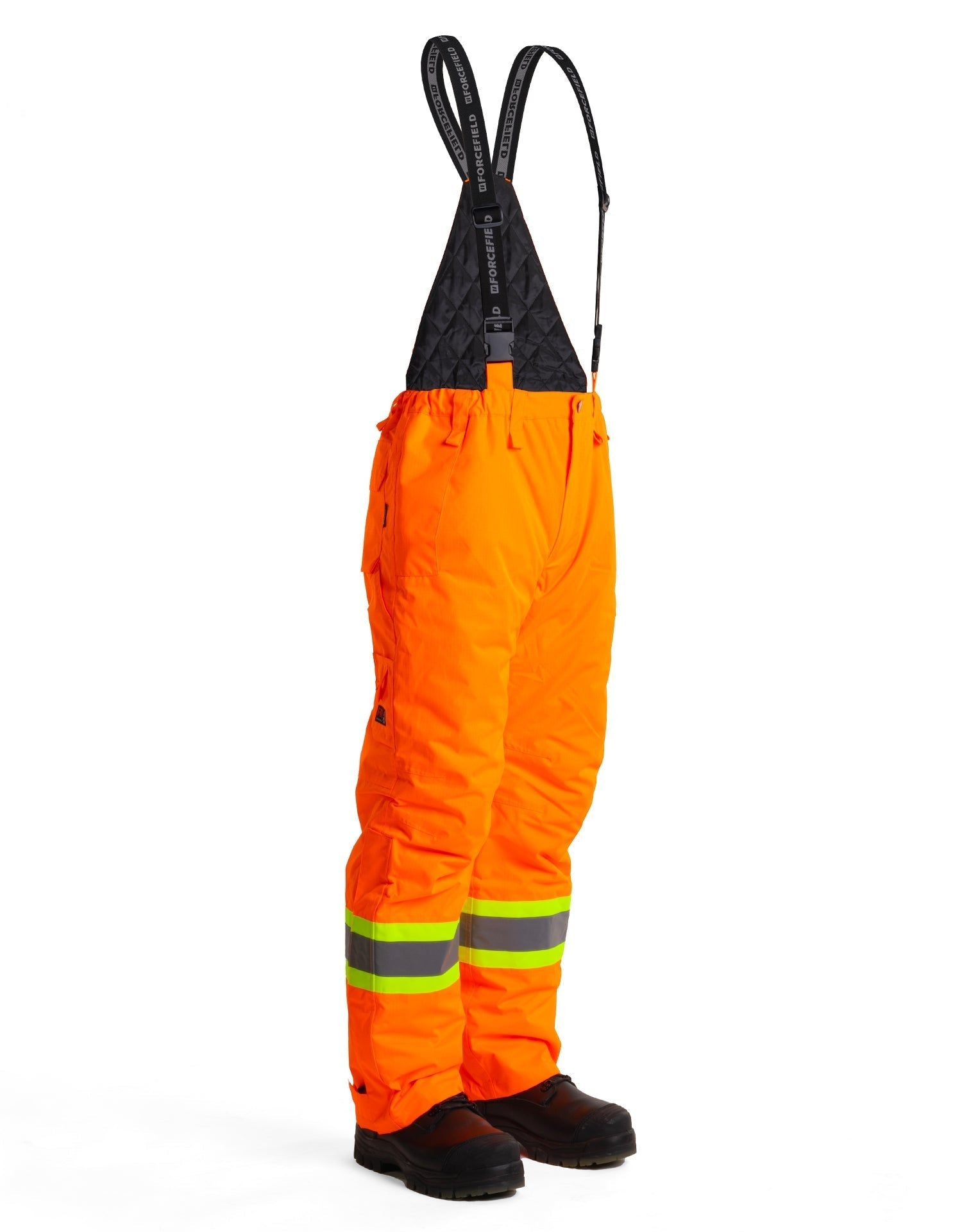 Forcefield Hi-Vis Flame-Resistant (FR) Ripstop Medium Weight Lined Bib Pants