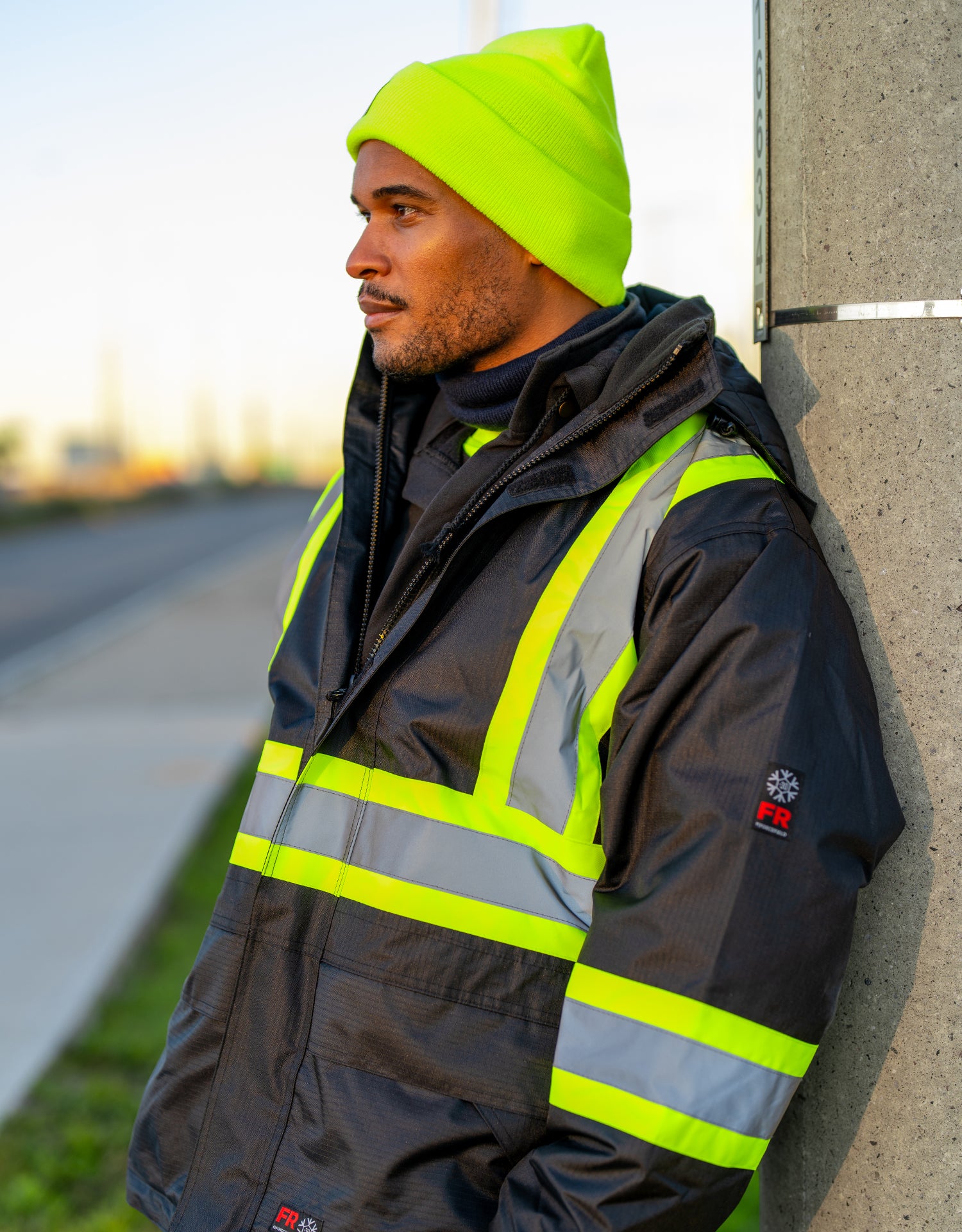 Hi-Vis Flame-Resistant (FR) Ripstop Heavy Weight Lined Jacket