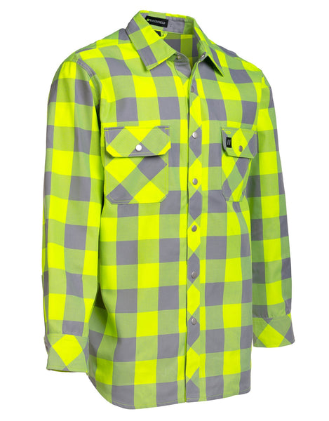 FUC PLAID SHIRT Green 【即完品】 024-LC43FS-HVBP-front_grande.