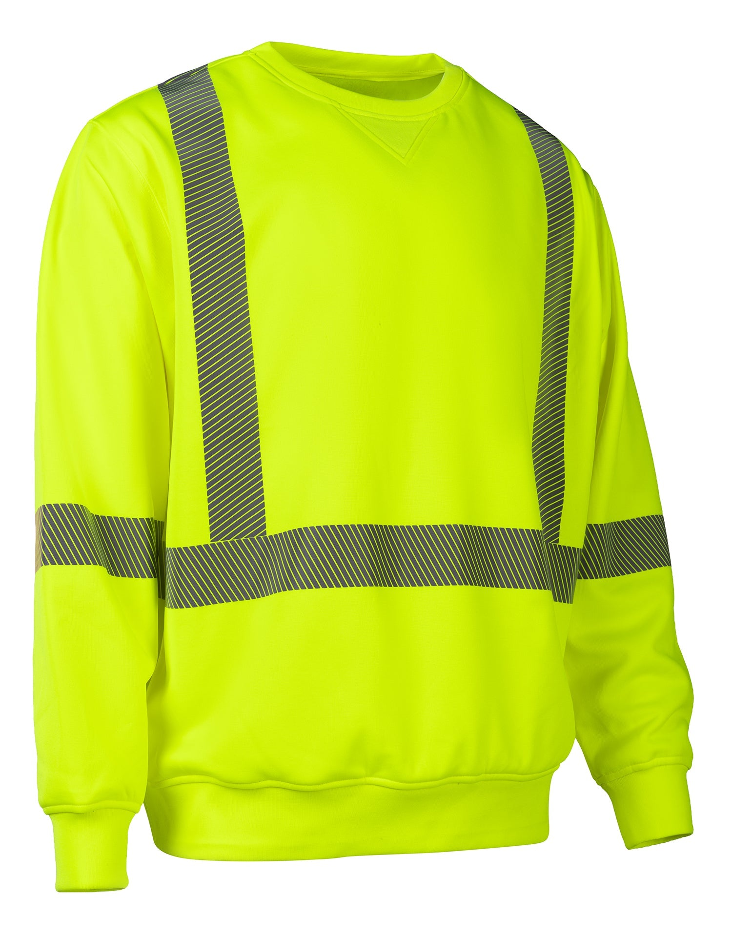 Forcefield Hi-Vis Crew Neck Sweatshirt with Segmented Tape