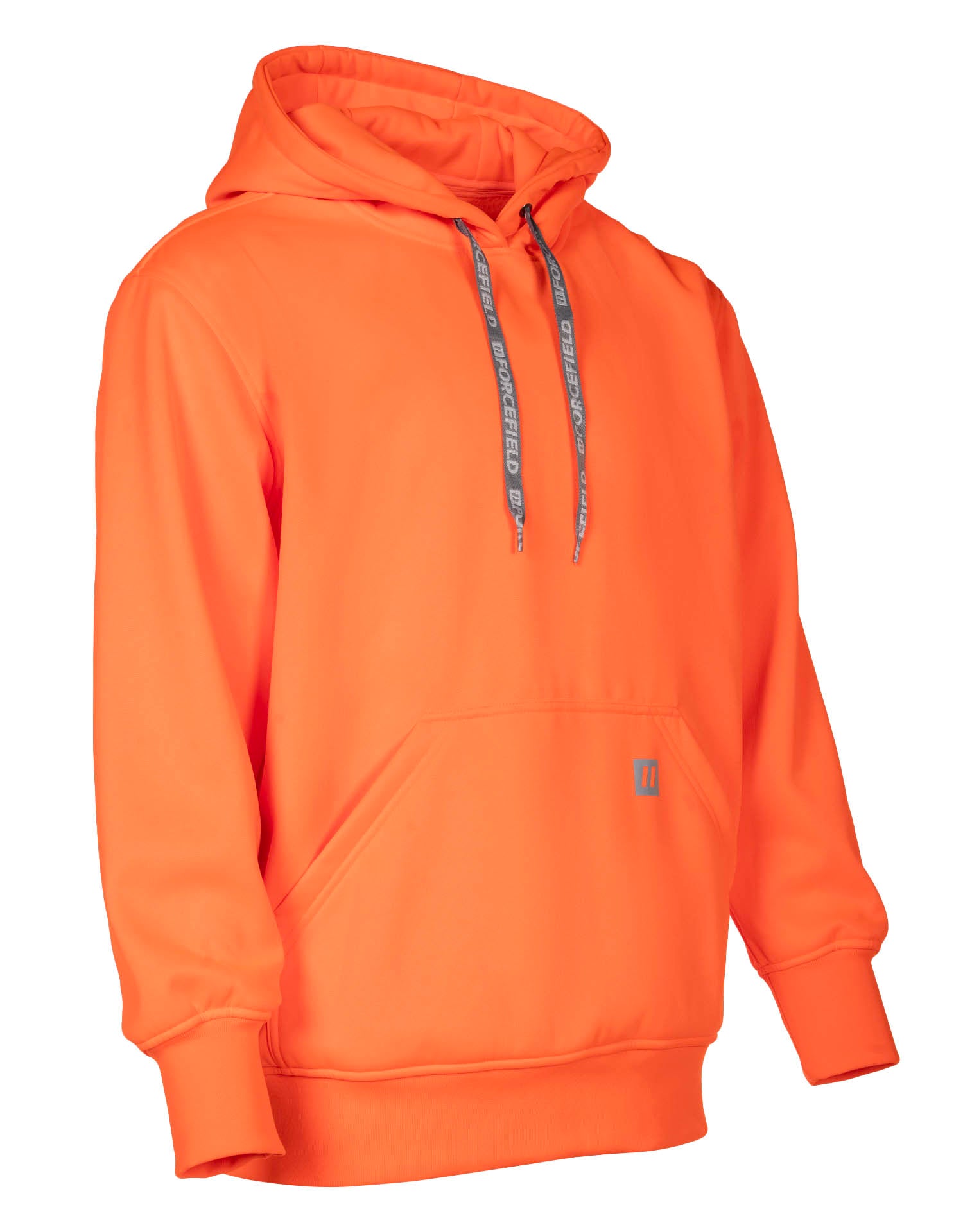 Forcefield Hi Vis Orange Pullover Forcefield Logo Sleeve Graphic Hoodie