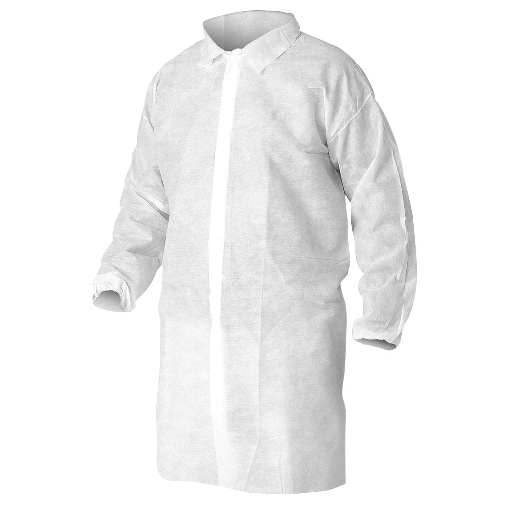 Forcefield White Polypropylene Lab Coat