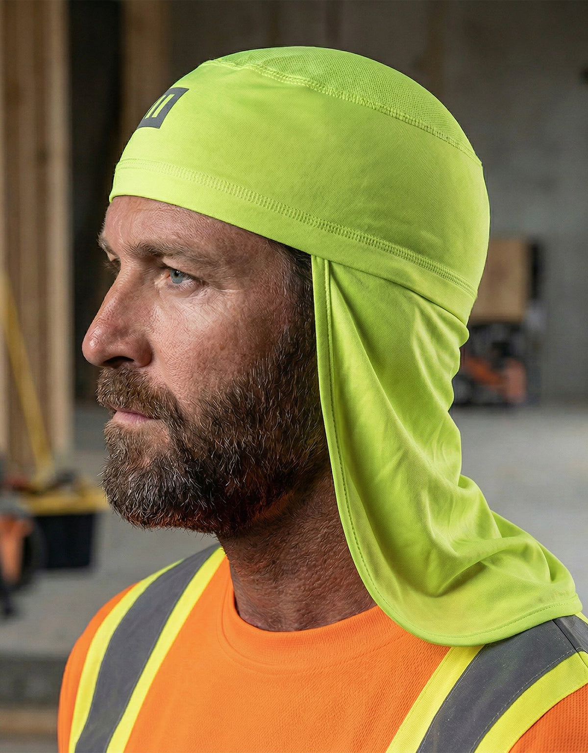 Hi Vis Coolknit™ Suncap with Neck Protector