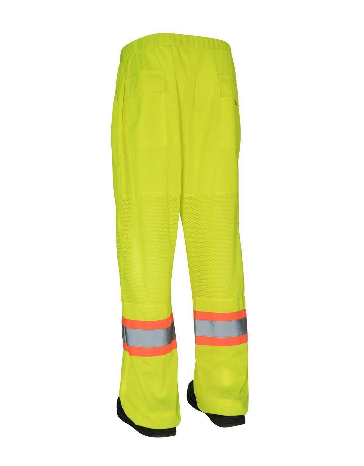 Forcefield Hi Vis Safety Tricot Traffic Pants with Vented Legs and Ela