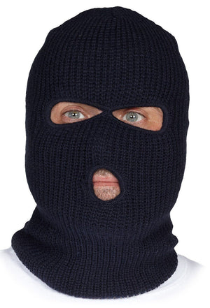 Knitted Acrylic Balaclava, three openings - Hi Vis Safety