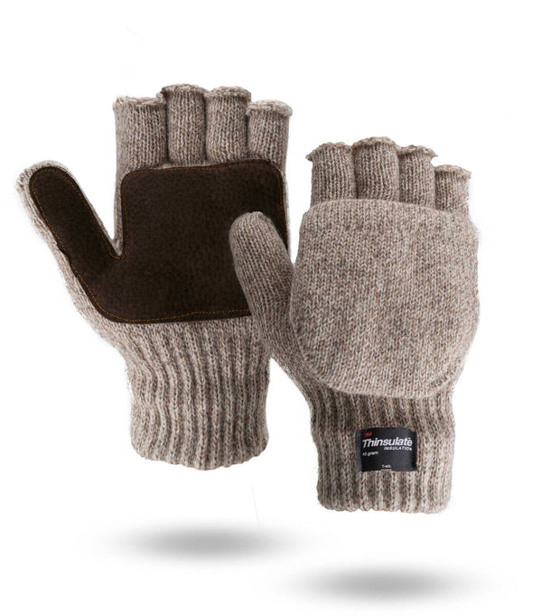 Forcefield Ragg Wool Flip-topThinsulate™ Insulated Mittens
