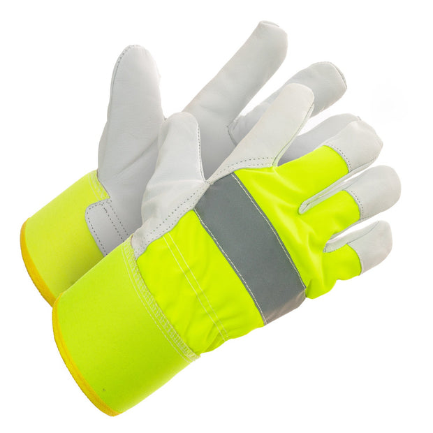 Hi Vis Abrasion Resistance Thinsulate Lined Work Gloves