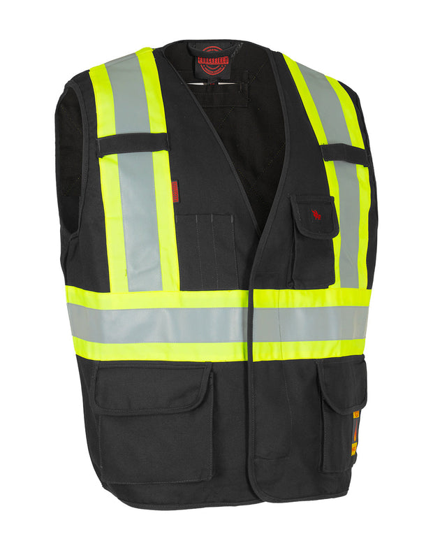 Fire Resistant (FR) Cotton Duck Hi Vis Safety Vest