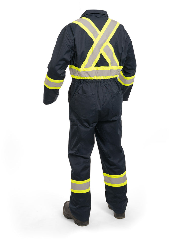 Hi Vis Navy Safety Unlined Coverall