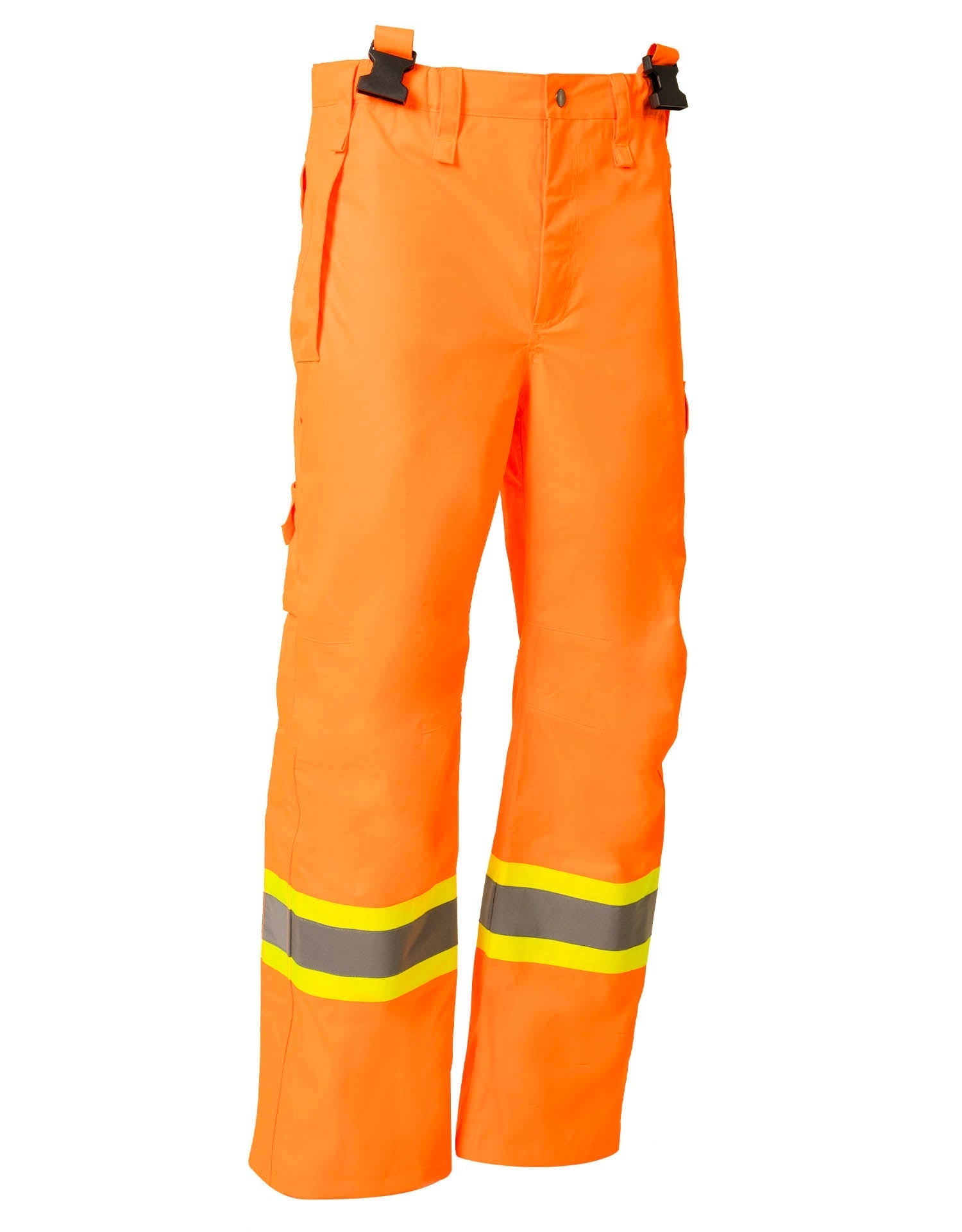 Orange "Torngat" Premium Ripstop 2-In-1 Hi-Vis Safety Suspender Pants