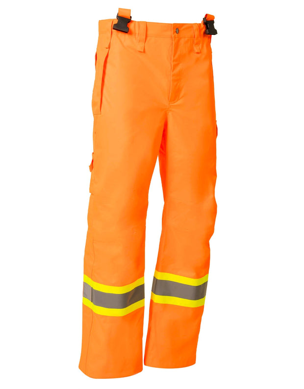 Premium Ripstop 2-In-1 Hi-Vis Safety Suspender Pants
