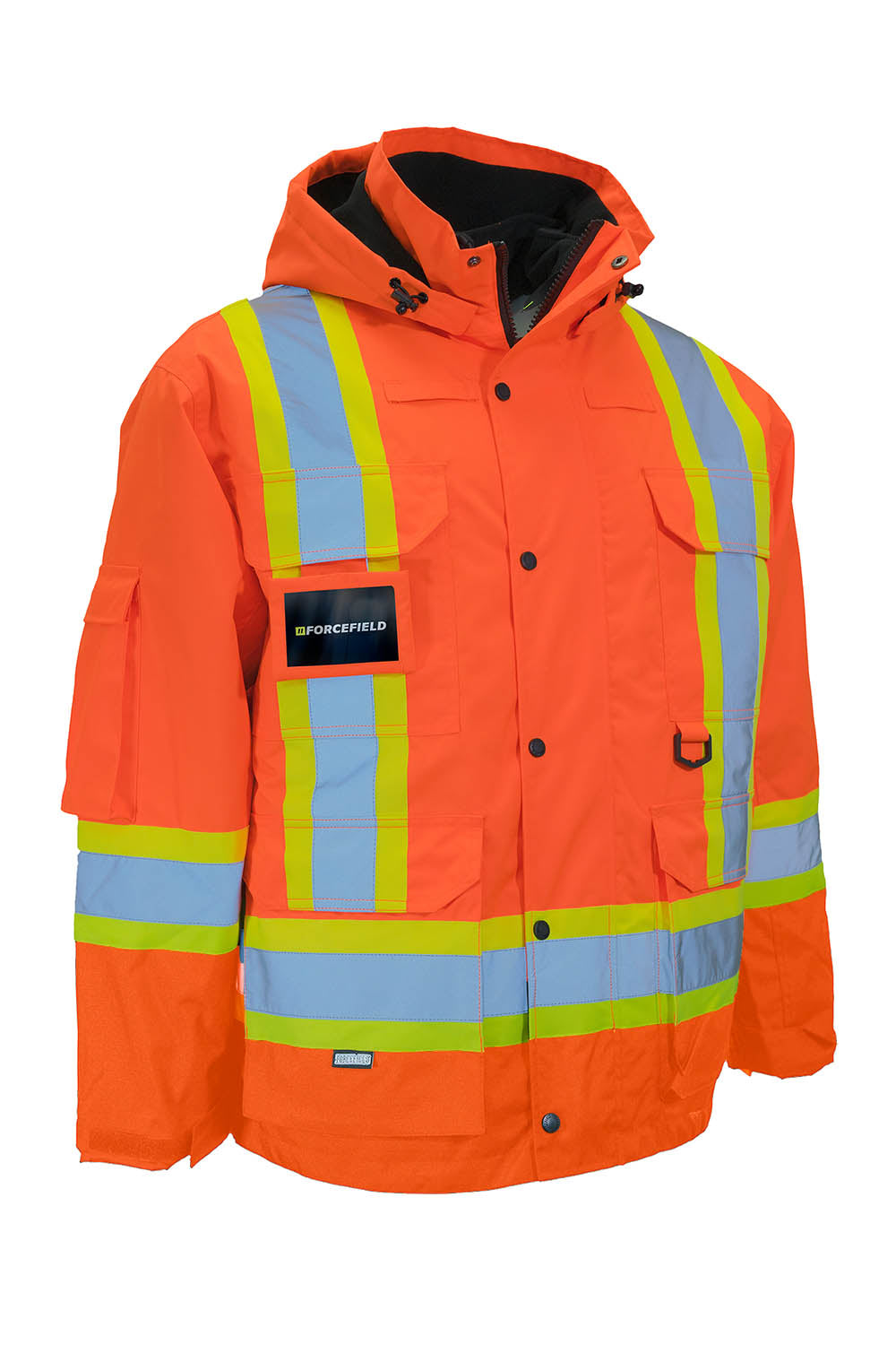 All Orange 4-in-1 Hi Vis Safety Parka