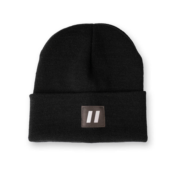 Black Toque with Reflective Patch