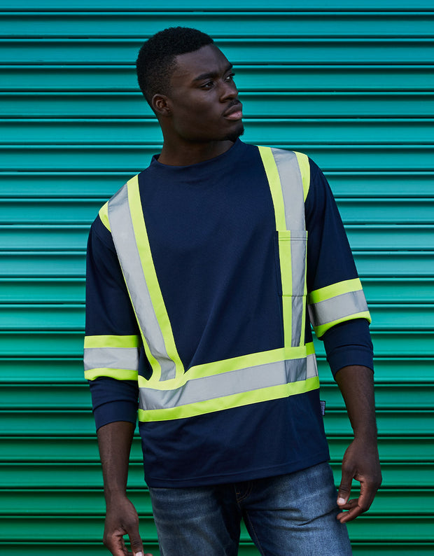 Personal Protective Equipment - High-Visibility and Traffic Clothing -  High-Visibility Shirts and Sweatshirts - Gilet de sécurité haute  visibilité, grand/très grand, orange, polyester