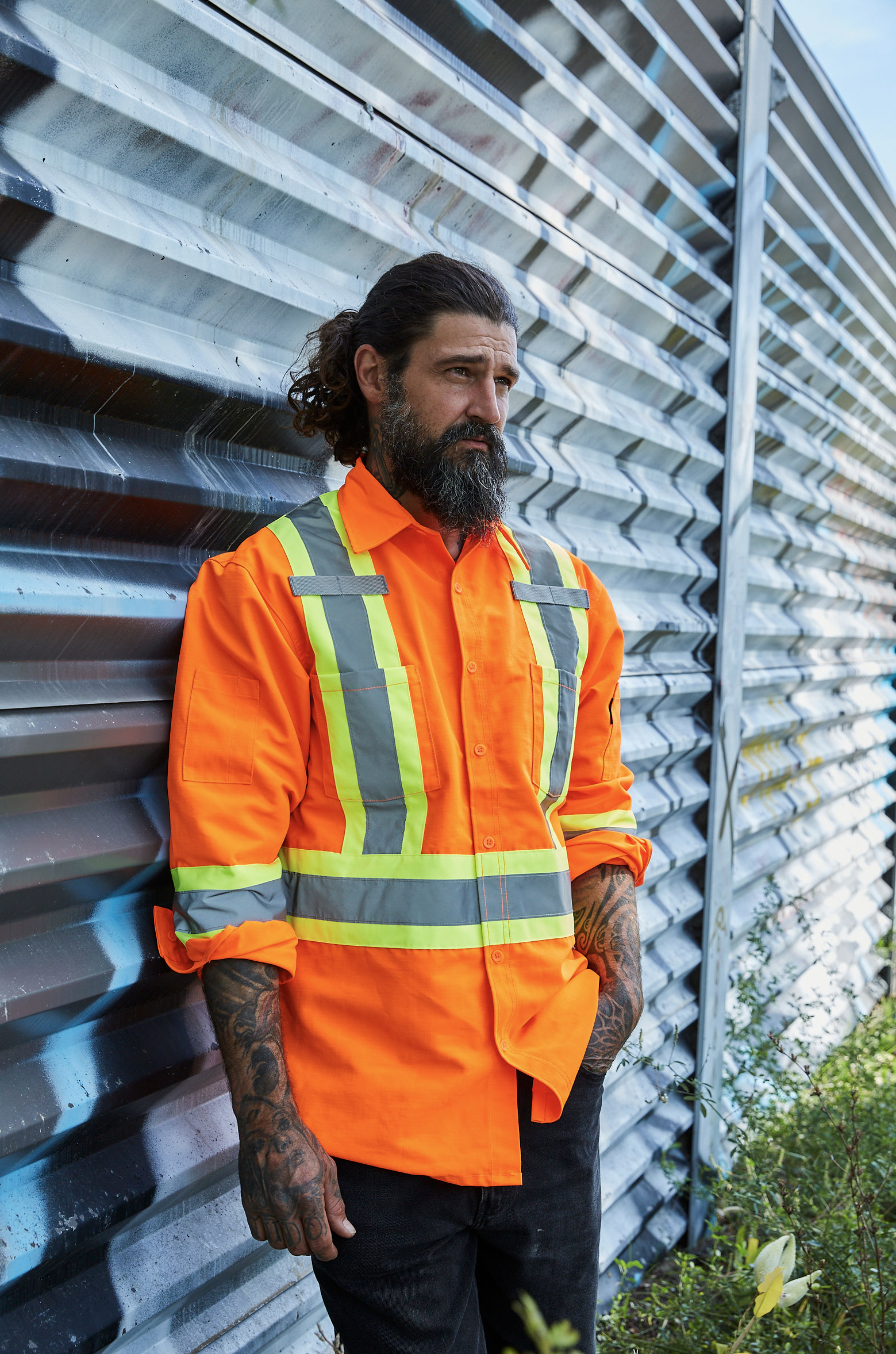 Forcefield Hi Vis Ripstop Safety Work Shirt