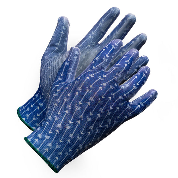 "Fieldwork Ladies Garden Gloves" Seamless Palm Coated - Hi Vis Safety
