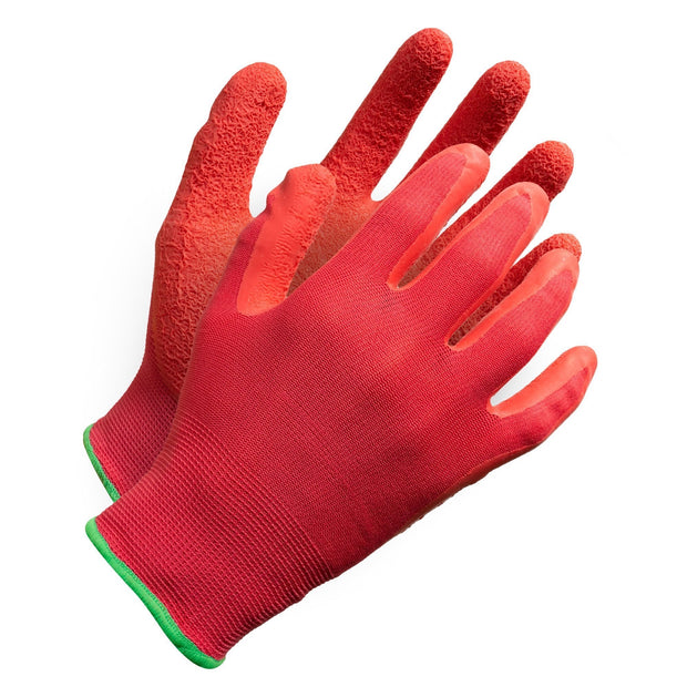"Fieldwork Ladies Gardening Gloves" Seamless Crinkle Palm Coated - Hi Vis Safety