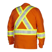 FR Flame & Arc Resistant Long Sleeve Tee Shirt HRC2 - Hi Vis Safety