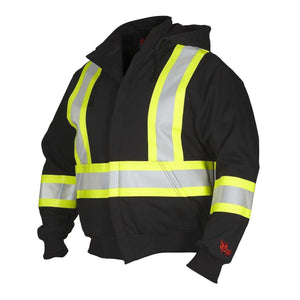 FR Hoodie, with Detachable Hood - Hi Vis Safety