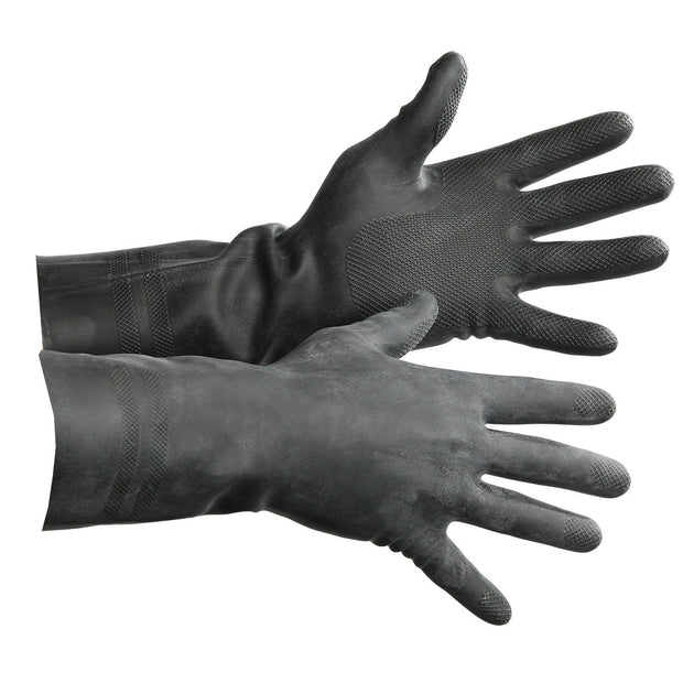 Heavyweight Latex Canner's Glove, Available in Black or Orange - Hi Vis Safety