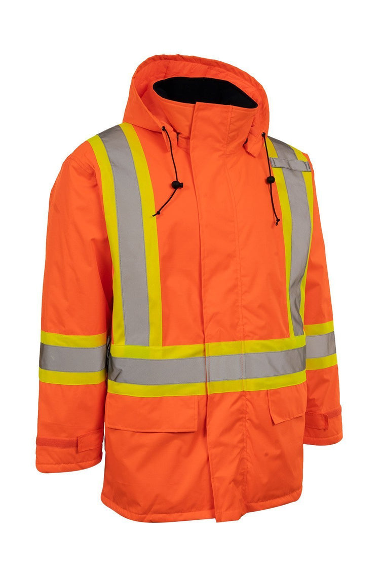 Hi Vis Insulated Miners Jacket - Hi Vis Safety