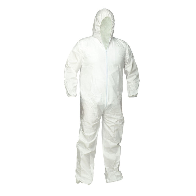 Microporous Disposable Coverall with Hood - Hi Vis Safety