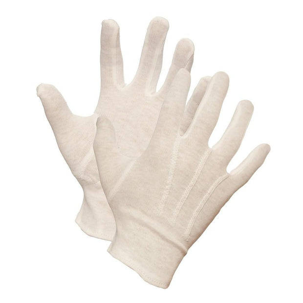 "Parade" Cotton Gloves, Knit-Wrist - Hi Vis Safety