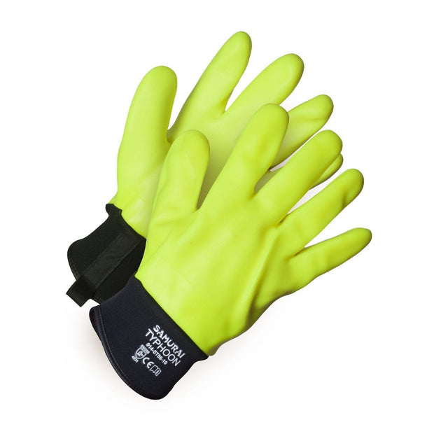 Hi-Vis Nitrile-Coated Gloves